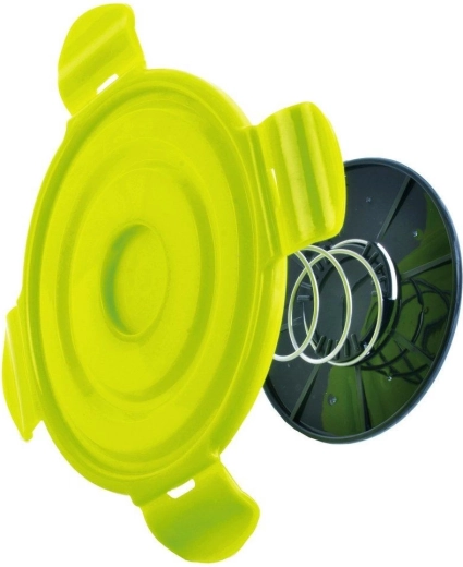 Lekdicht deksel met 4 clips en siliconen afdichting