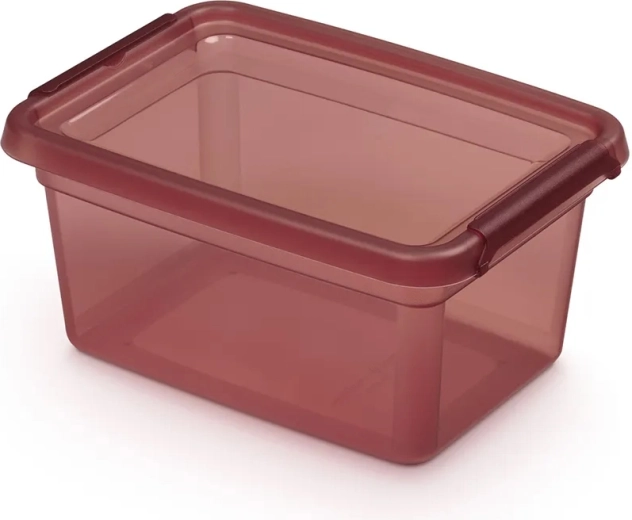 Basestore voedseldoos met deksel en clips Rhubarb 1,5 l