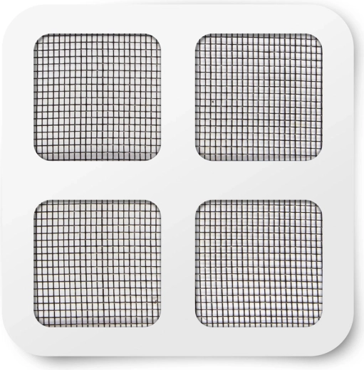 Zelfklevende reparatiepatch voor insectenhor, zwart, 10 × 10 cm - 4 stuks