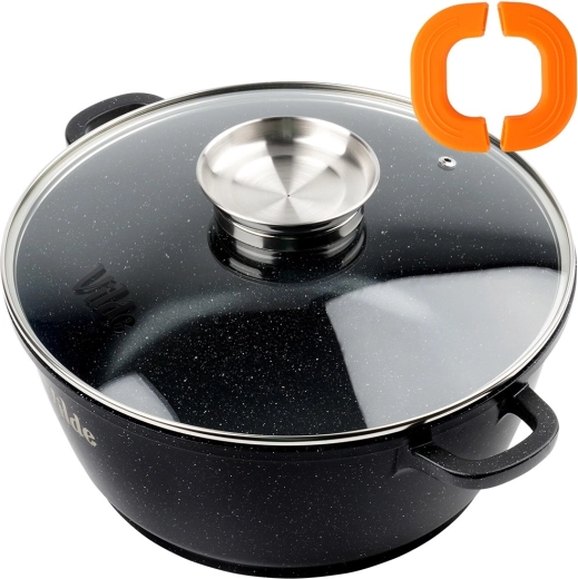 Glazen deksel met geïntegreerde doseerder