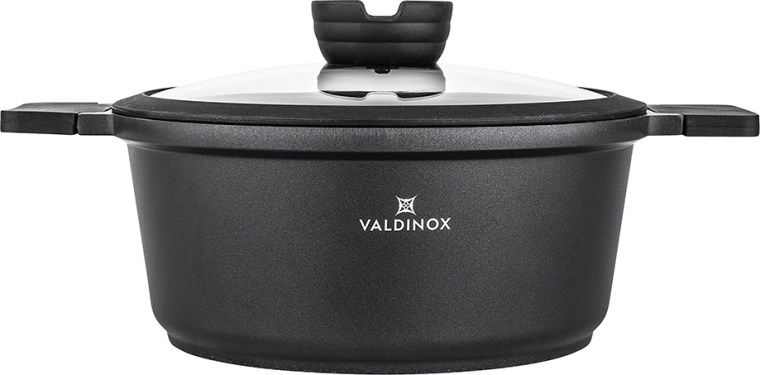 Valdinox Expert pan met deksel 24 cm, 4,5 l