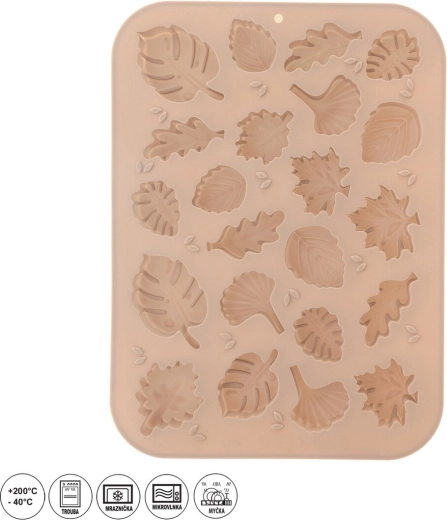 Siliconen vorm ORION herfstbladeren – Beige