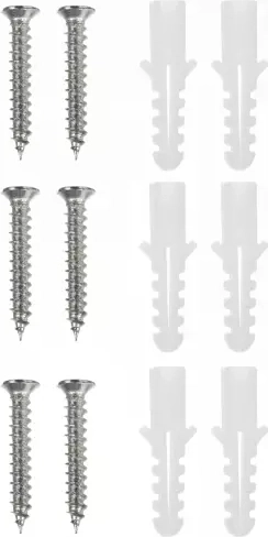 Eenvoudige montage met bevestigingsmateriaal in de verpakking