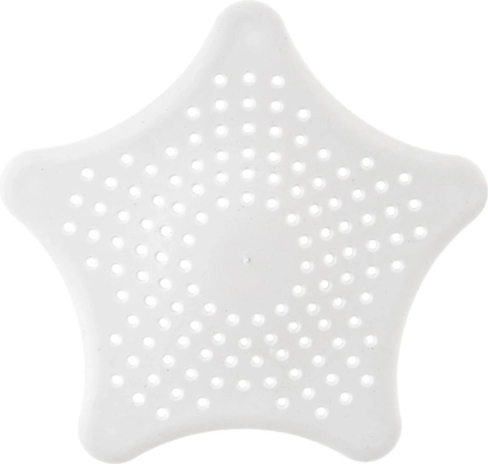 Gooteenzeef met zuignappen 16 cm – ster, wit