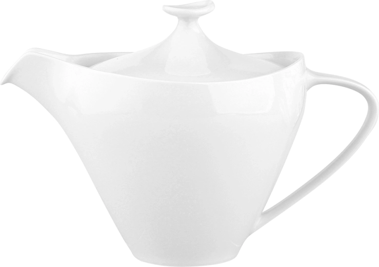 Koffiepot met strakke lijnen voor eenvoudig schenken