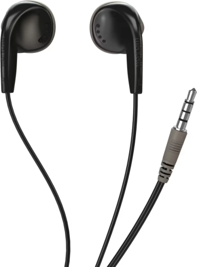 Maxell EB-98 oordopjes met 3,5mm-jack – Zwart