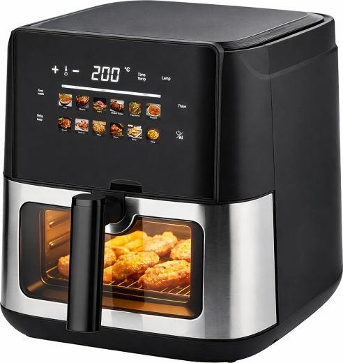 Heteluchtfriteuse (airfryer) 8 l 1700 W met 12 programma’s