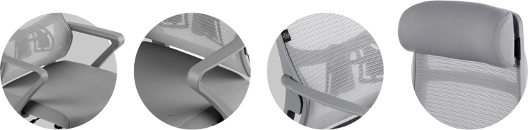 Ademende rugleuning en lendensteun