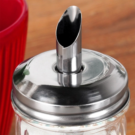 Roestvrijstalen deksel met schroefdraad