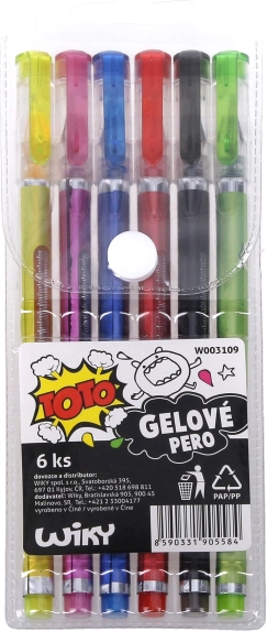 TOTO gelpennen set van 6 stuks