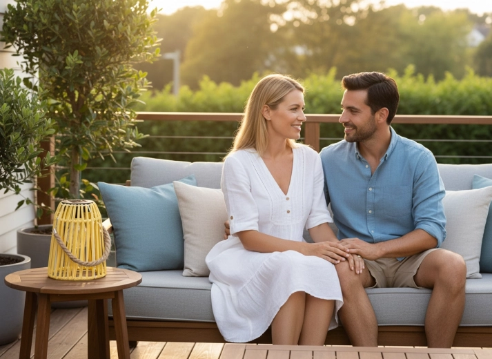 Stijlvolle toevoeging aan je zithoek buiten