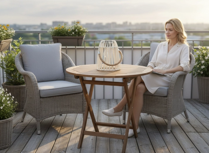 Sfeervolle stijl op balkon en terras