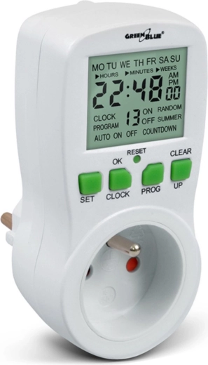 Digitale schakelklok GreenBlue GB107 – 16 programma’s