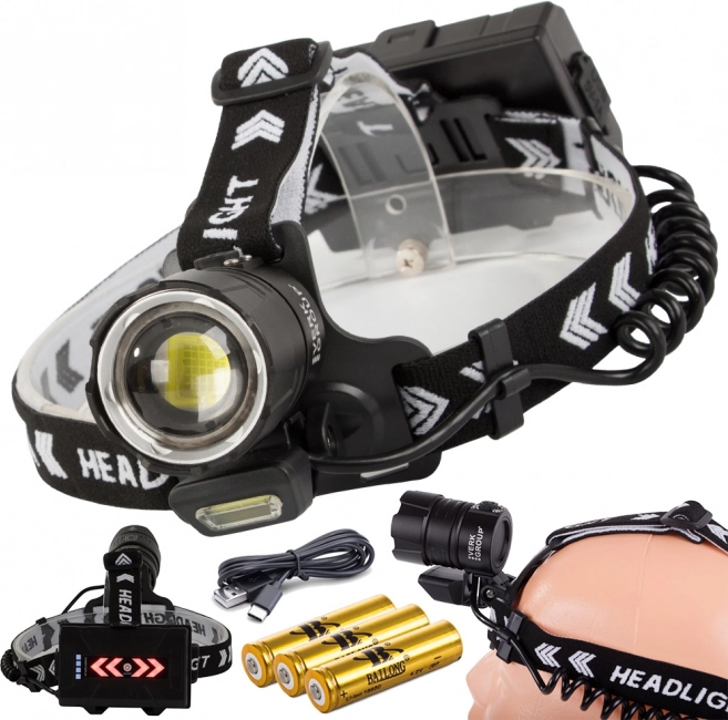 Professionele hoofdlamp Bailong met Cree XHP360