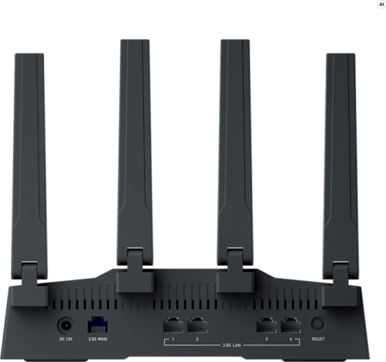 Vijf 2,5G-poorten en ondersteuning voor Multi‑WAN