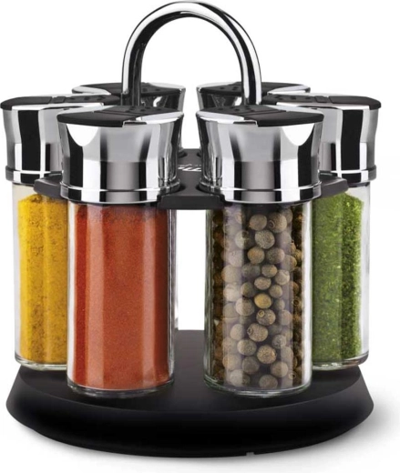 Lamart Spice kruidenrekset met draaibare standaard, 6 stuks