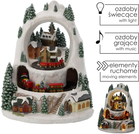 Betoverende beweging van twee treintjes