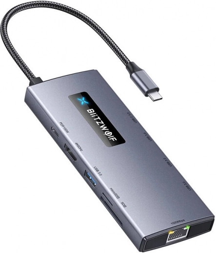 Adapter 10-in-1 USB‑C hub BLITZWOLF BW-NEW TH8
