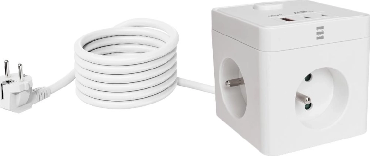 RETLUX-verlengsnoer met USB-opladen