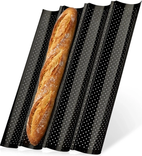 Vilde Granitica bakvorm voor 4 baguettes 38 × 33 cm