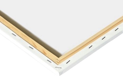 Canvas op een stevig houten frame
