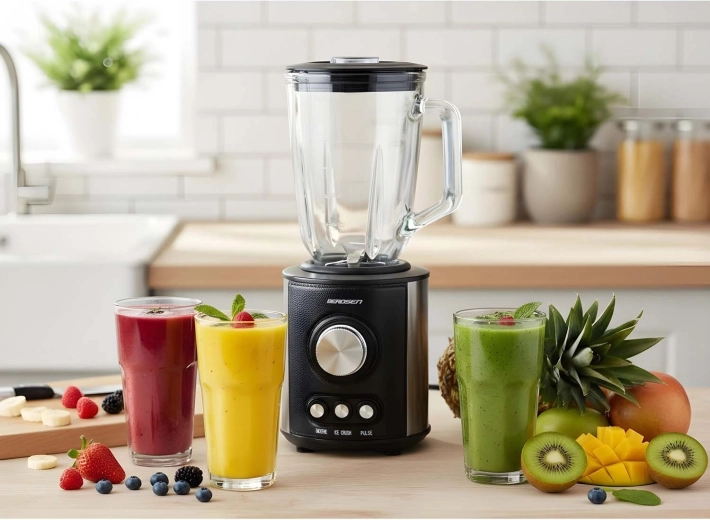 Krachtige motor en roestvrijstalen messen