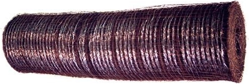 Gegalvaniseerd rabiçegaas 16 × 16 mm, draad 0,8 mm, hoogte 1000 mm, lengte 25 m