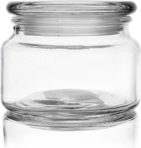 Glazen voedselpot 380 ml met deksel