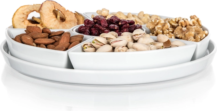 Ideaal voor noten, dips en fruit