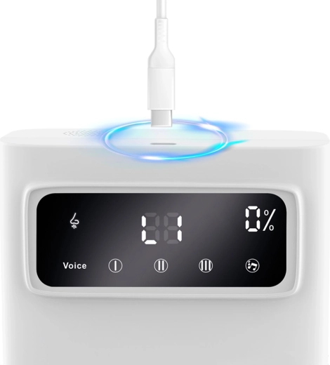 Comfort voor het kind: melodieën, white noise en LED-licht