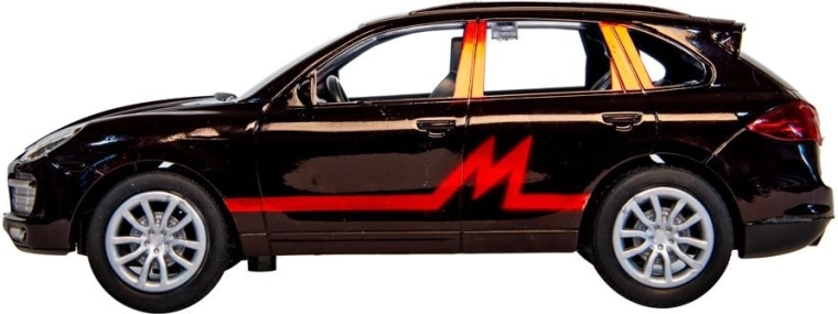 Snelle radiografisch bestuurbare auto met rode graphics