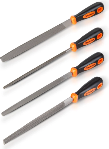 Set handvijlen 200 mm, 4 stuks