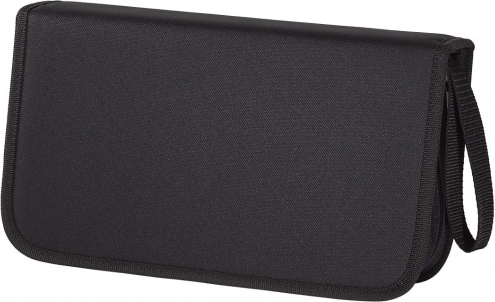 Nylon CD-hoes, 104 schijven, zwart