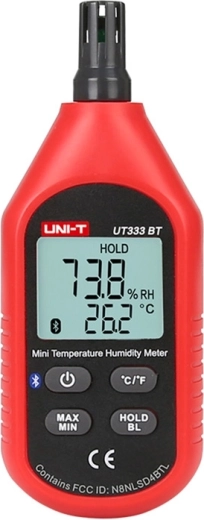 Uni-T mini temperatuur- en vochtigheidsmeter met Bluetooth