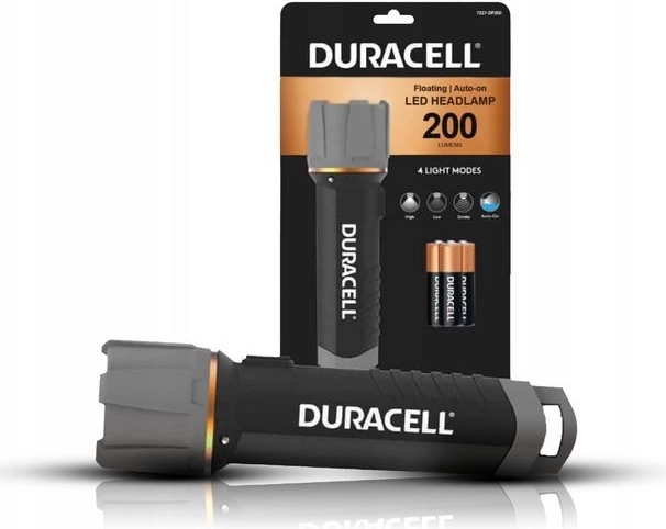 Rubberen zaklamp Duracell 200 lm