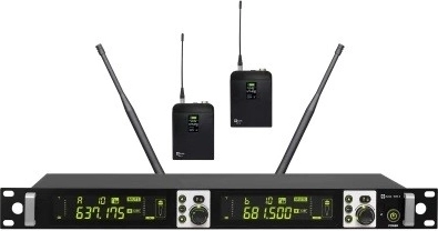 Avtek draadloze microfoonset met twee bodypack-zenders