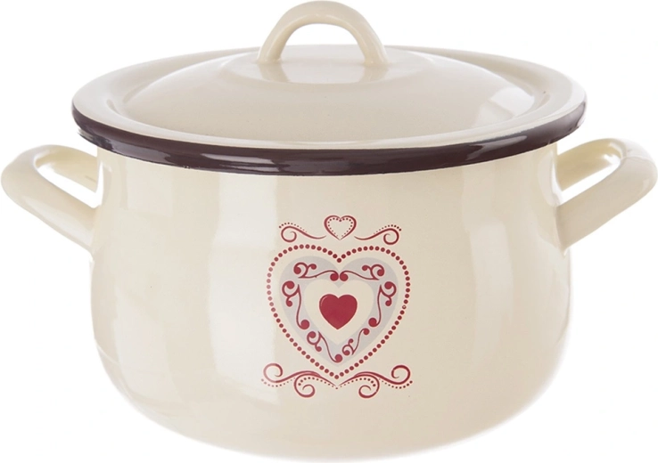 Geëmailleerde kookpot met deksel Tonca 16 cm, 2,3 l