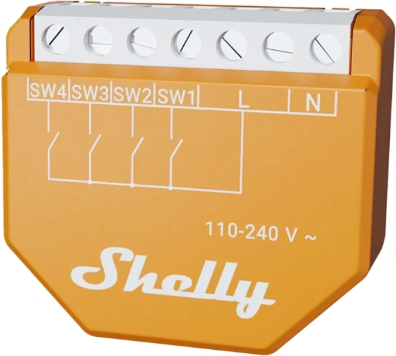 Shelly Wave i4 LR intelligente Z-Wave-ingangsmodule