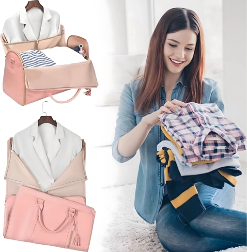 2-in-1: kledinghoes + ruime weekender