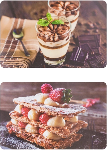 Plastic placemat Sweet break 43 × 28 cm, mix van decoren
