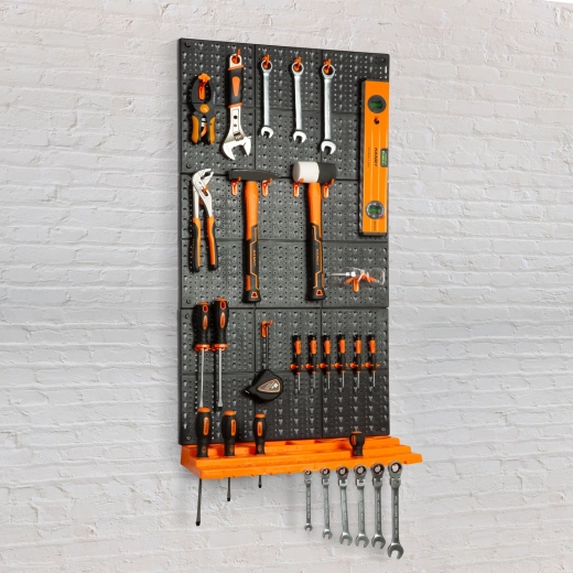 Wandorganizer voor gereedschap met 3 platen