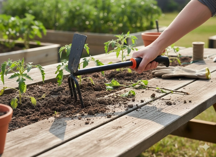Ideaal voor werken tussen planten