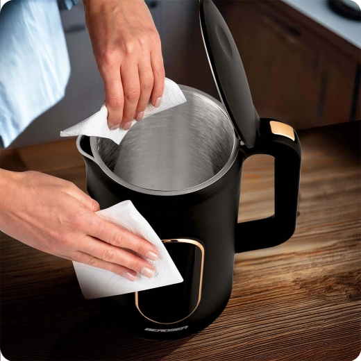 Eenvoudige reiniging en hygiënisch roestvrijstalen interieur