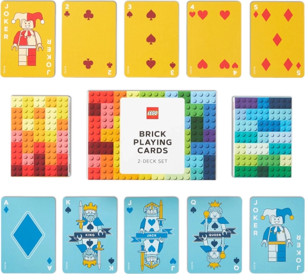 LEGO set speelkaarten – 2 pakjes, 108 kaarten