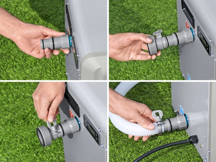 Snelle en veilige slang­aansluiting