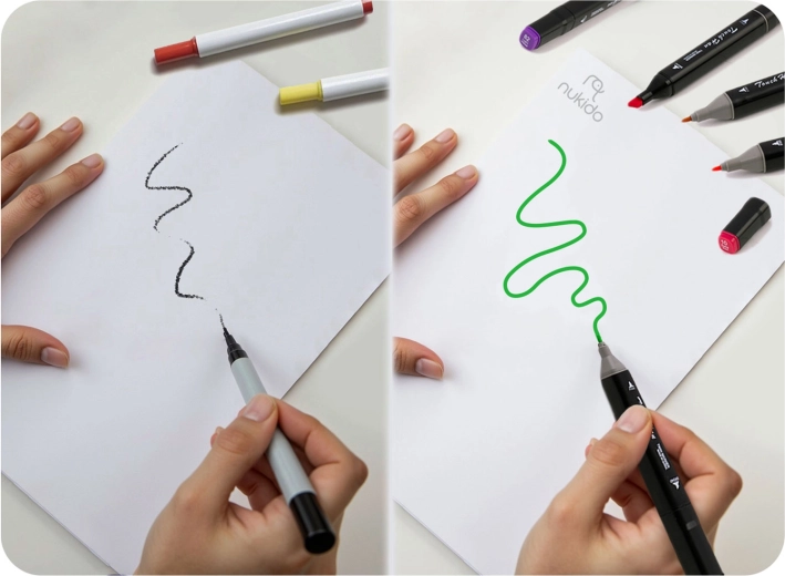 Intense kleuren, snel drogend en duurzaam effect