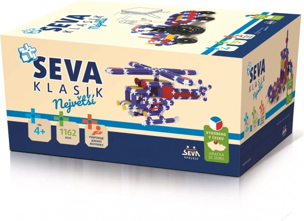 Bouwset SEVA Classic Grootste – kunststof constructieset 1162 stukjes