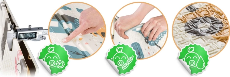 Dikte 1 cm voor zachte landingen en zekere stapjes