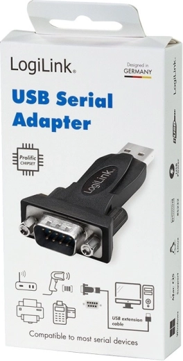Verbinding USB 2.0 met RS232 (DB9)