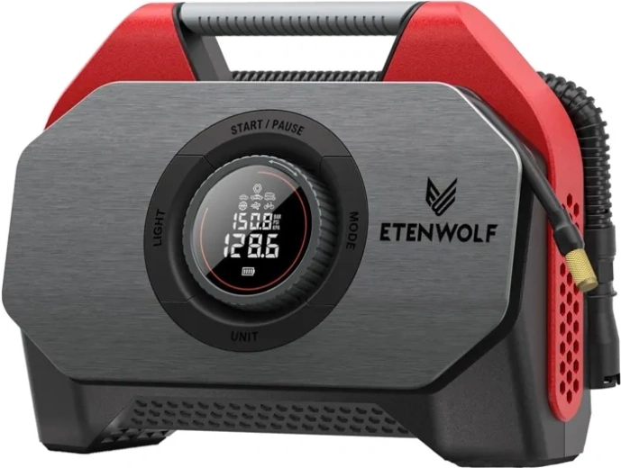 Draadloze autocompressor Etenwolf S6 SE 11,03 bar rood